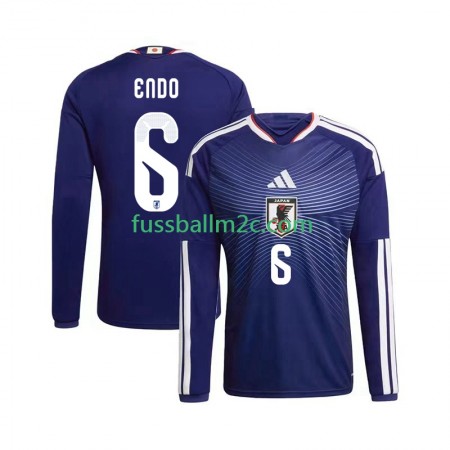 Fußballtrikots Japan Wataru Endo 6 World Cup Heim Trikotsatz 2026 Langarm